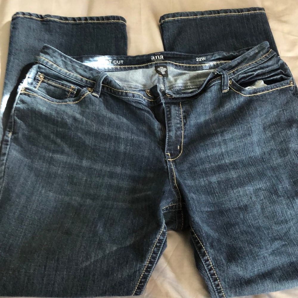 Dark wash bootcut jeans